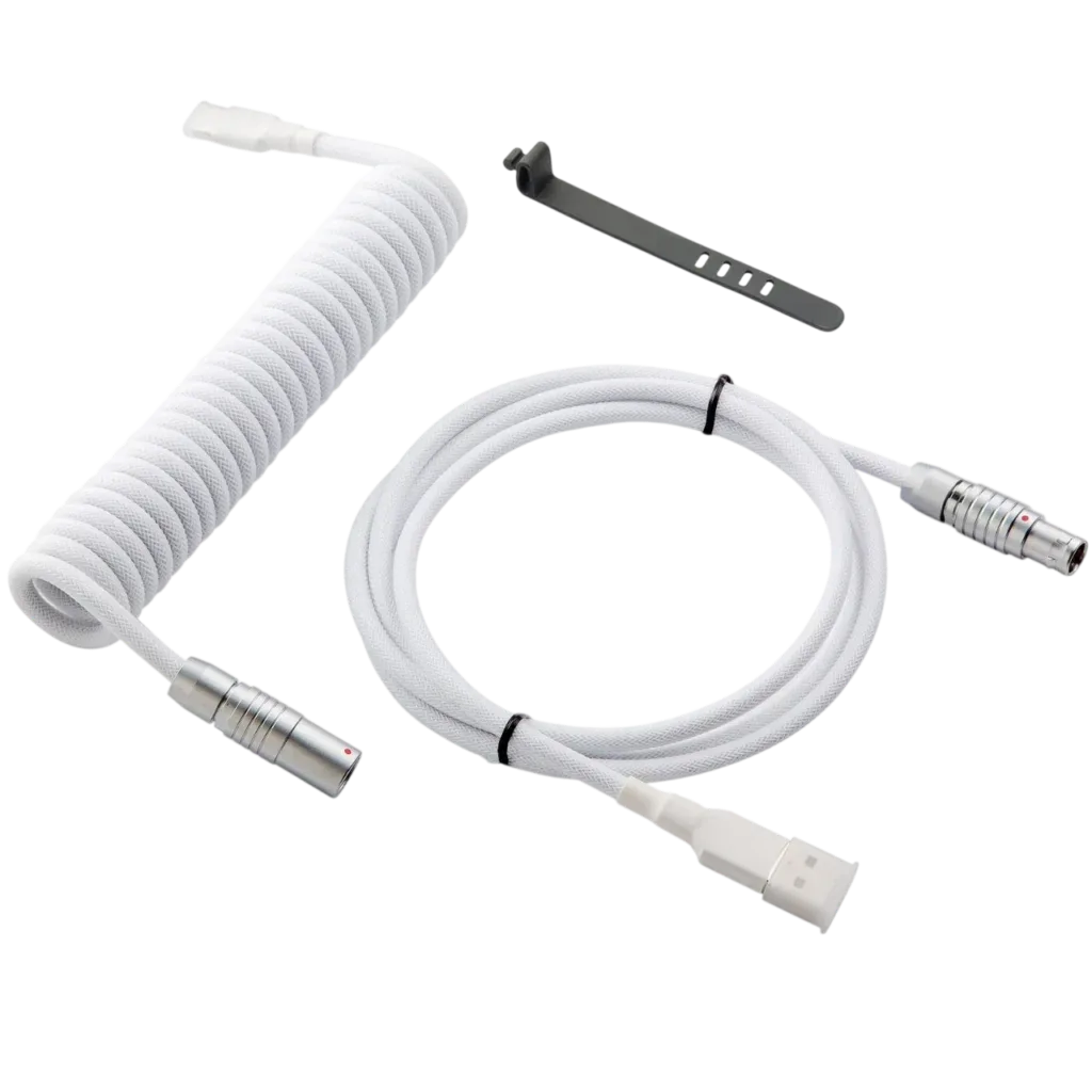 Cable Enroscado para Teclado  | USB-A a USB-C