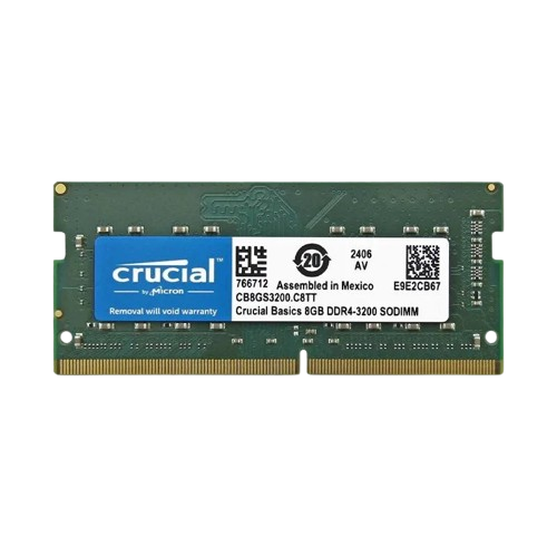 Ram Sodimm CRUCIAL BASICS 8GB | (1x8GB) DDR4-3200, CL22