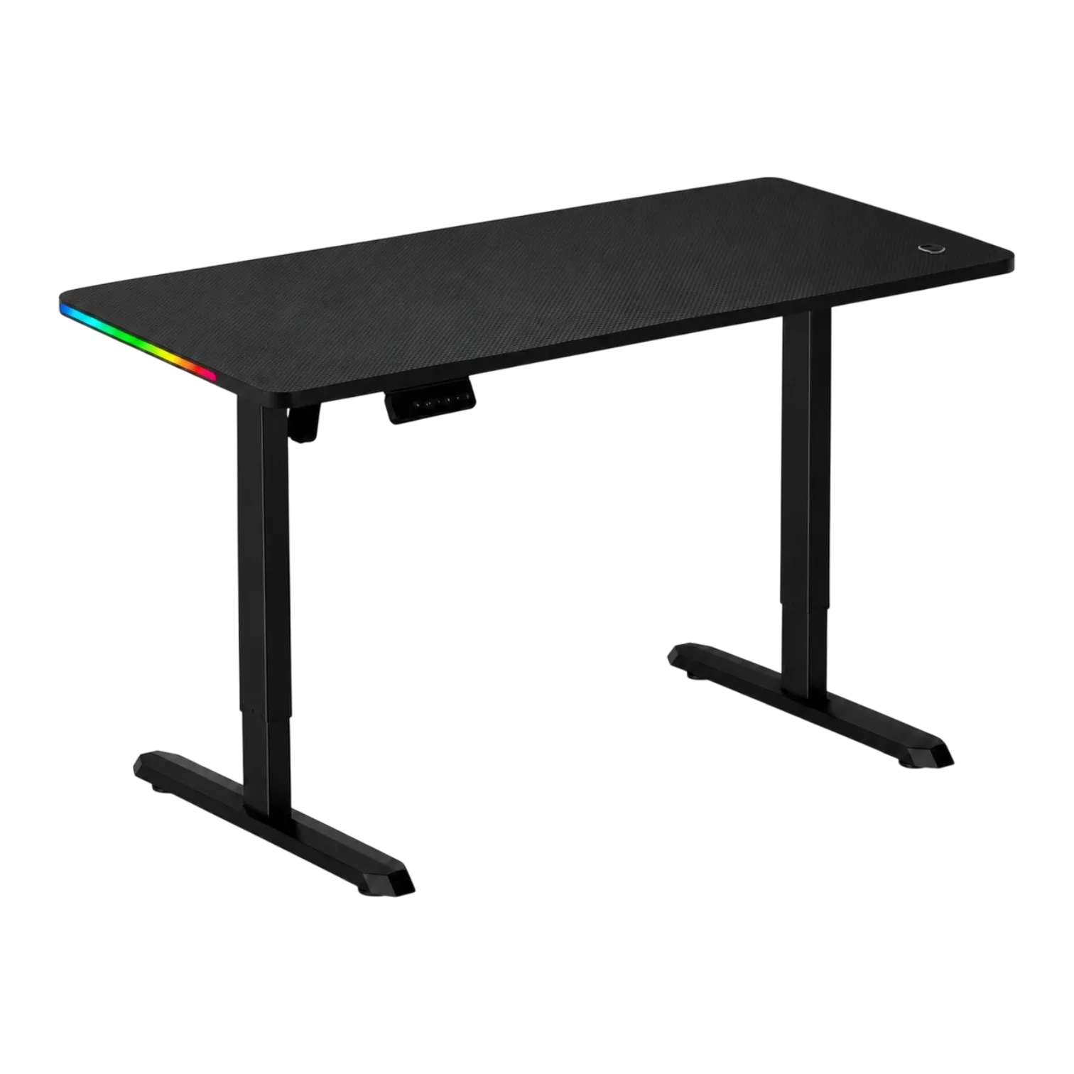 Escritorio CX  BLACK con TIRA RGB 140x70cm electrico de 2 etapas hasta 80KG 1 SOLO MOTOR