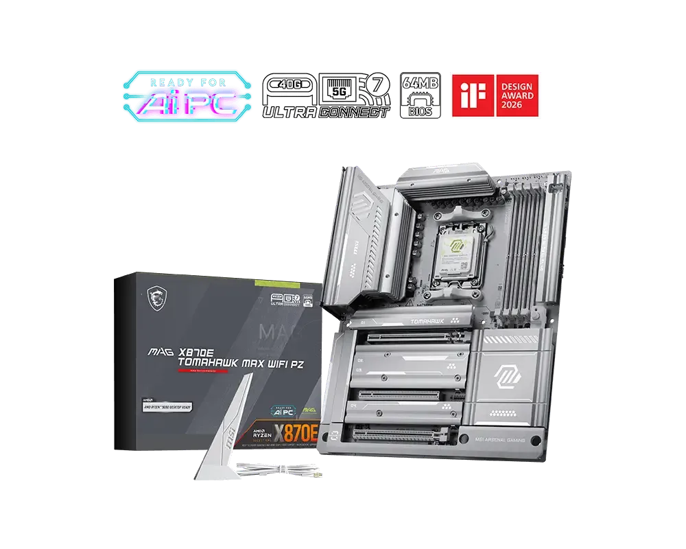 Placa Base MSI MAG X870E TOMAHAWK MAX WIFI PZ | ATX, AM5, DDR5