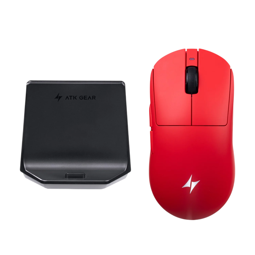 MOUSE ATK A9 NB ULTRA RED | Dual-Mode (USB/2.4G) PAW 3395 Ultra