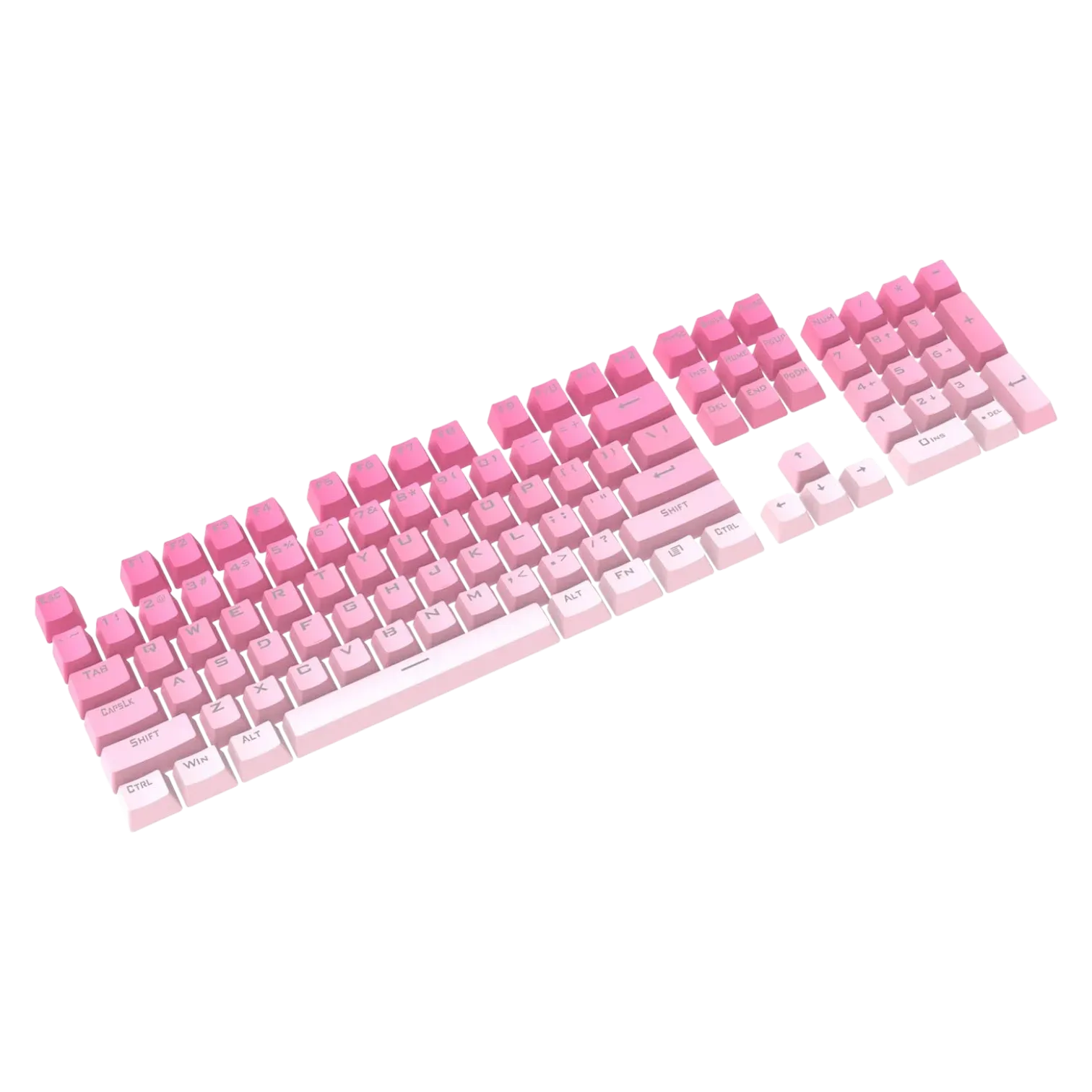 Keycaps REDRAGON A133 V1 PBT GRADIENT PINK | 104 Teclas, Inglés