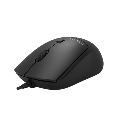 Mouse DELUX M320 BLACK | Single Mode (USB)
