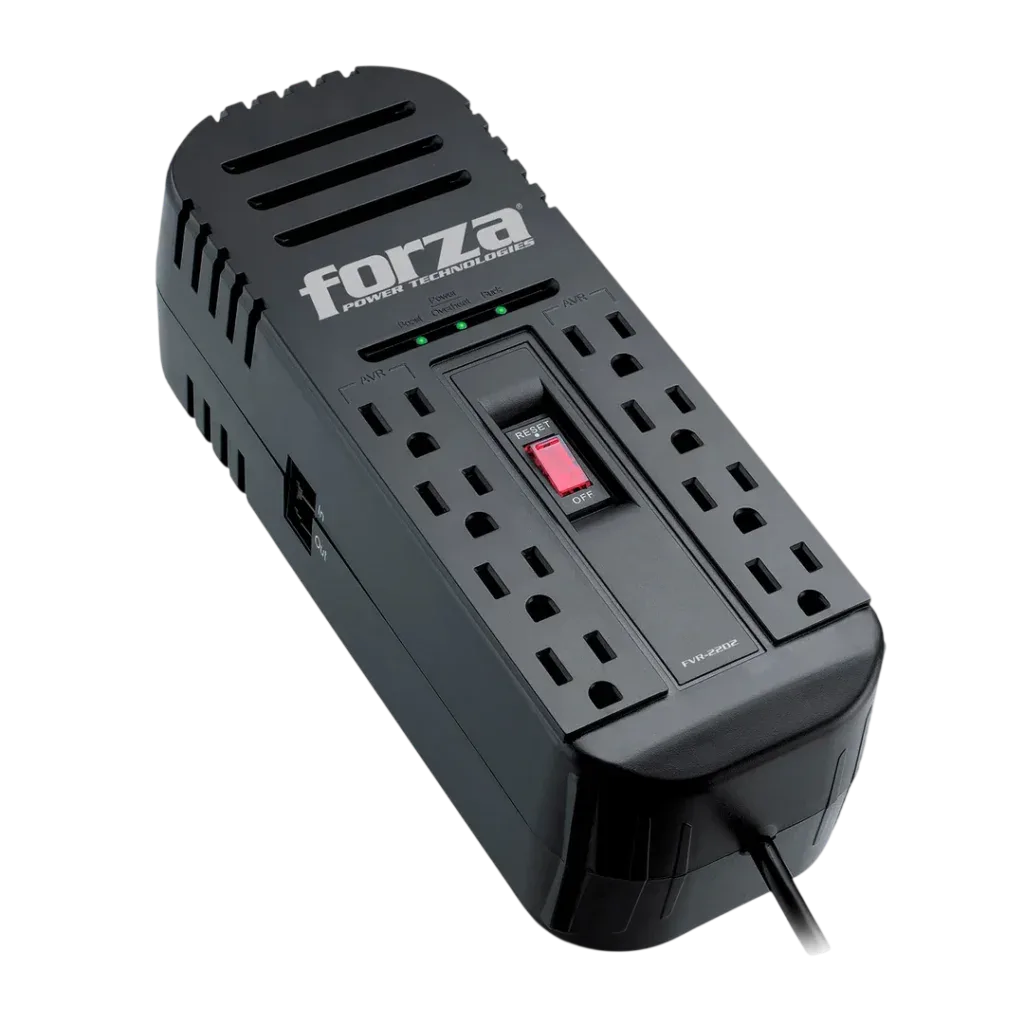 Estabilizador FORZA FVR-2202 | 2200VA, 8x Tomas