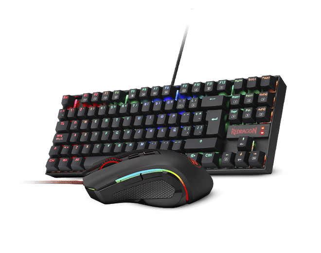 Combo REDRAGON K552RGB-BA (Teclado KUMARA + Mouse GRIFFIN) | Single Mode (USB)