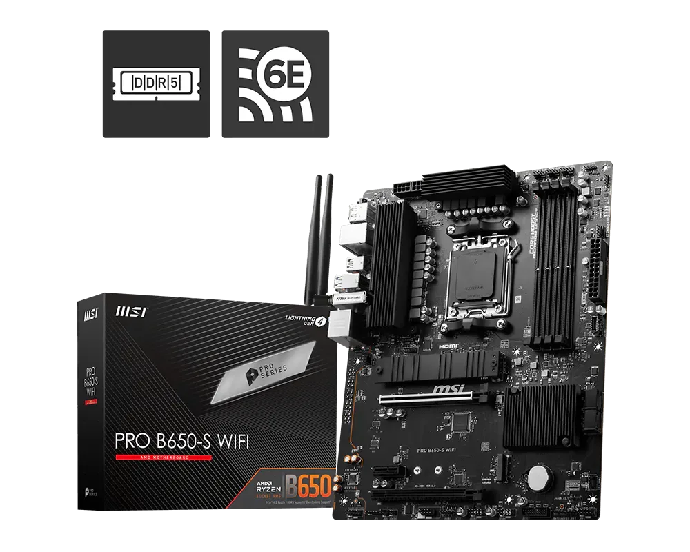 PLACA MADRE AMD MSI PRO B650-S WiFi ProSeries
