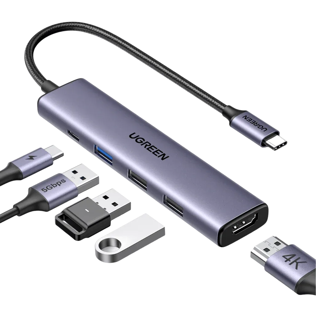 UGREEN Adaptador multipuerto USB C 5 en 1 Revodok 105 4K HDMI