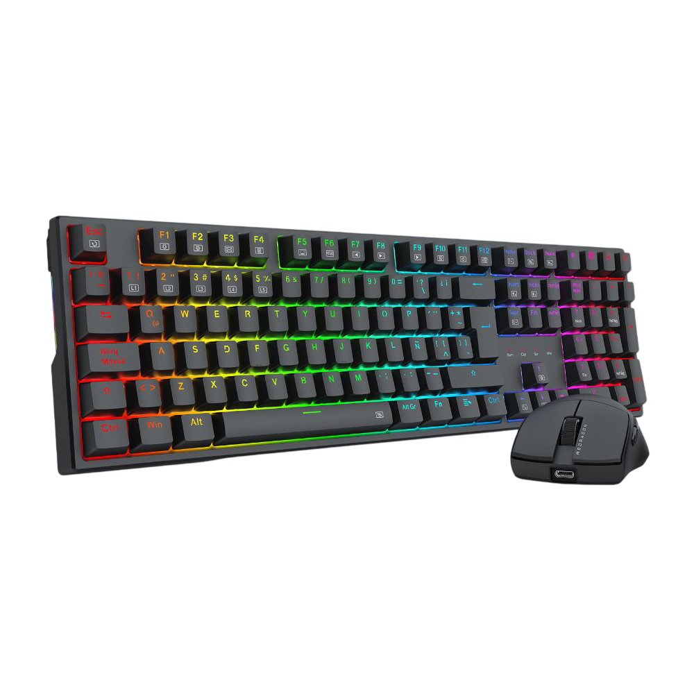 Combo REDRAGON S146 (Teclado TRUNDLE + Mouse K1NG) | Single Mode (USB)