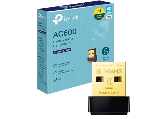 Receptor WiFi TP-LINK ARCHER T2U NANO V1.0 | USB, Dual Band (2.4G/5G)