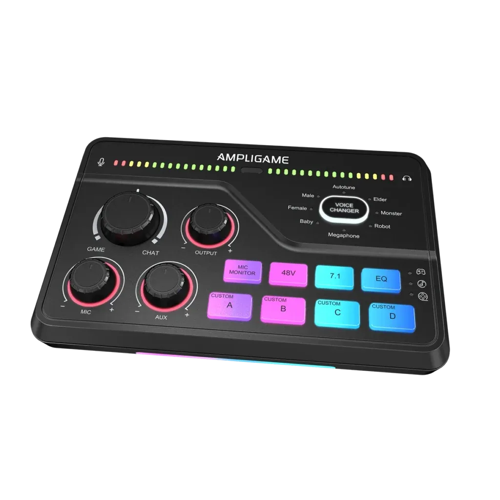 CONSOLA MEZCLADORA DE AUDIO FIFINE SC8 PARA PC