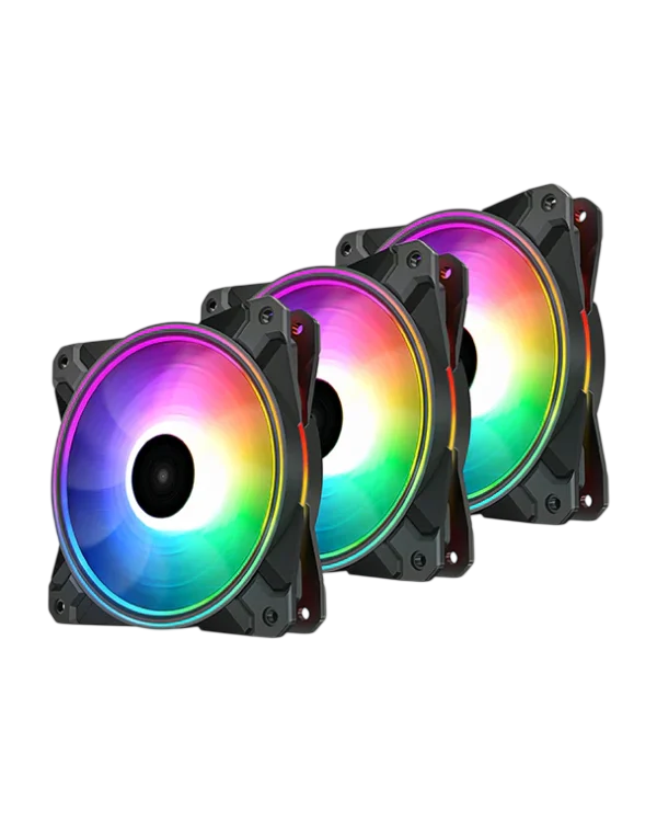 Kit de Ventiladores DEEPCOOL CF120 PLUS | 3 FANS, PWM, ARGB
