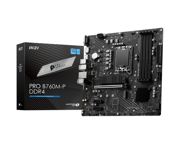 Placa Base MSI PRO B760M-P DDR4 | M-ATX, LGA1700, DDR4