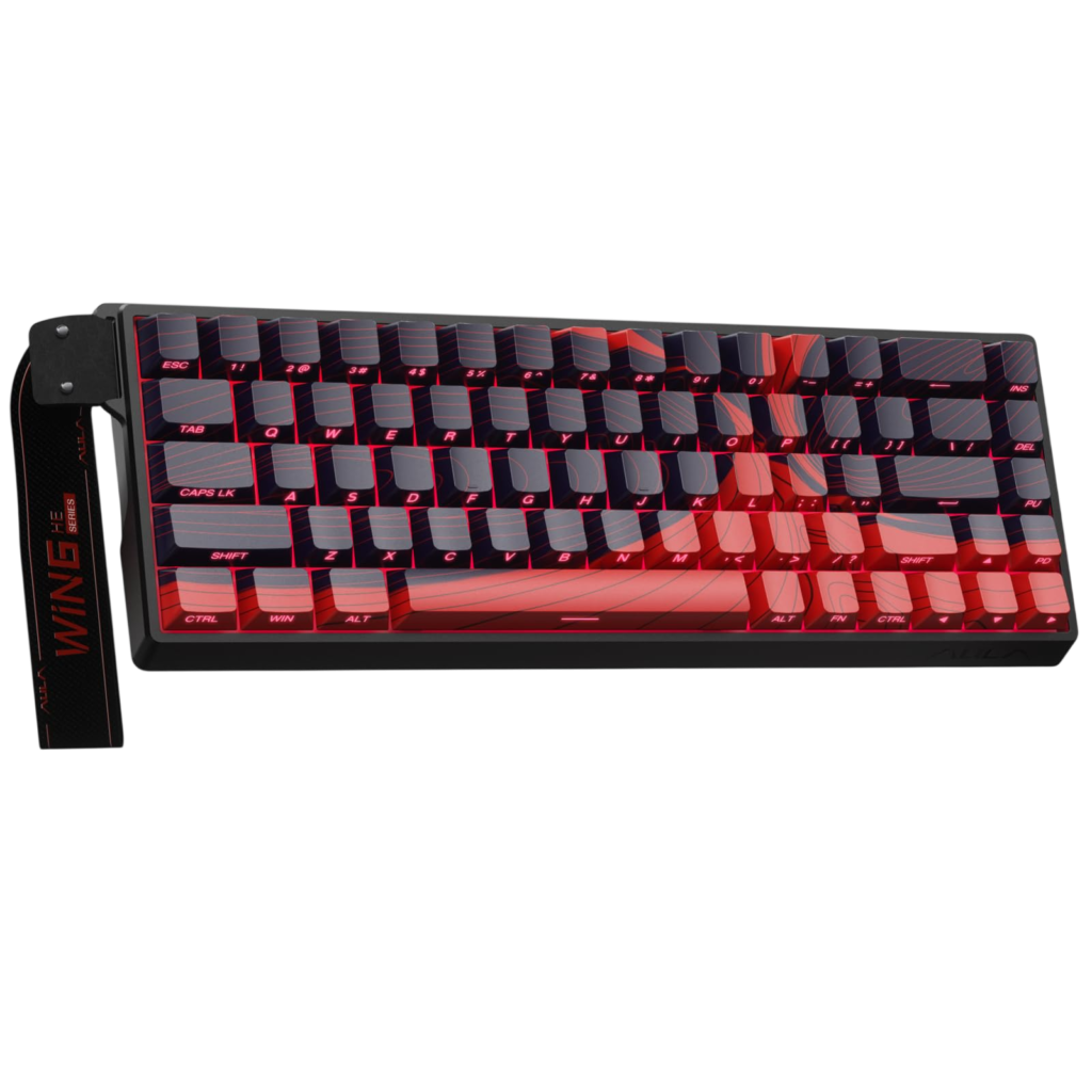 TECLADO MAGNETICO AULA WIN 68 HE MAX BLACK-RED | USB