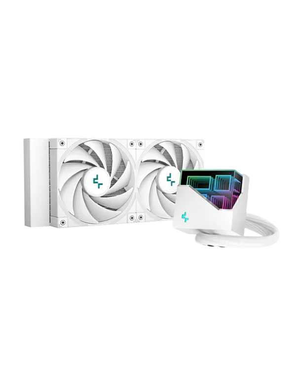 Ref. Líquida DEEPCOOL LT520 WHITE | 2 FANS, 3.27mmAq