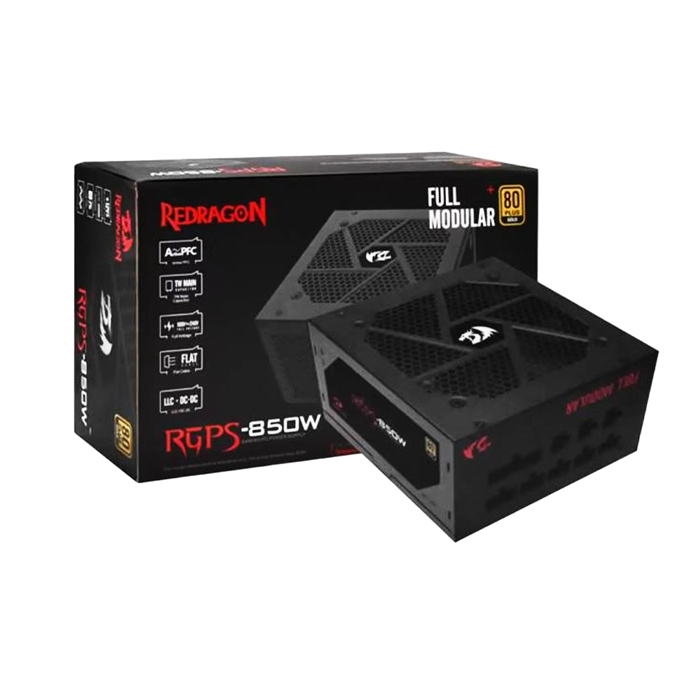 Fuente Real REDRAGON RGPS-850 V2 | 850W, 80+GOLD, MODULAR, ATX 3.1