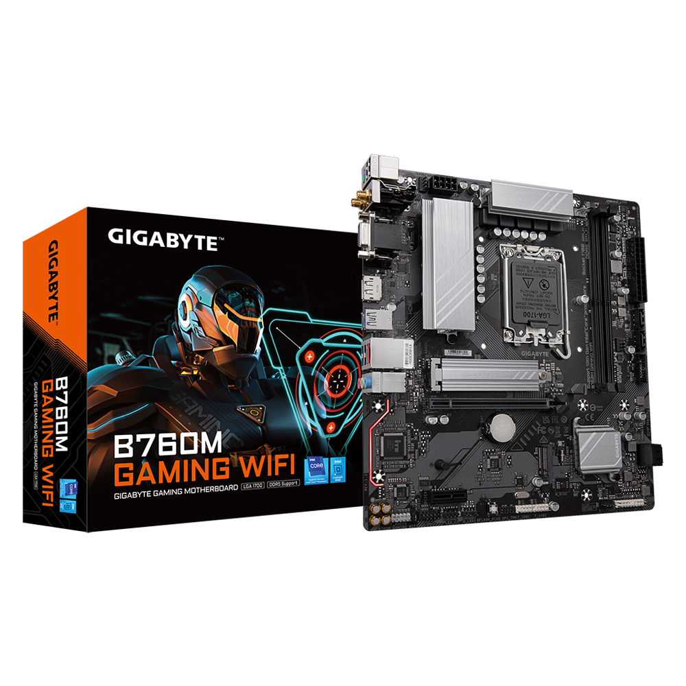 Placa Base GIGABYTE B760M GAMING WIFI PLUS | M-ATX, LGA1700, DDR5