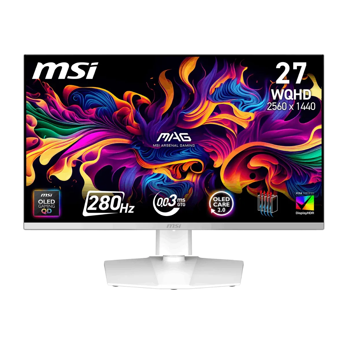Monitor MSI MAG 272QPW X28 | QHD 27”, QD-OLED, 280Hz, 0.03ms