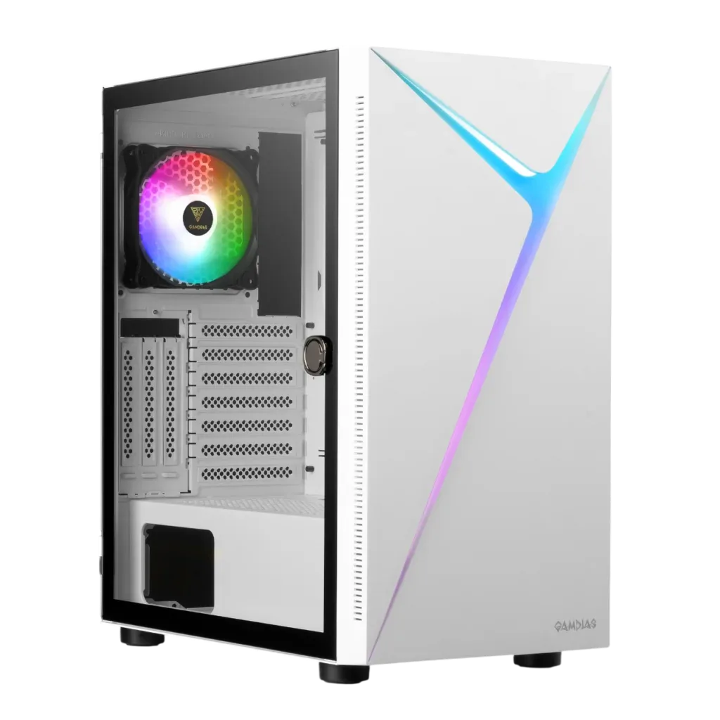 Gabinete GAMDIAS ARGUS E4 ELITE WHITE | ATX, 1 FAN
