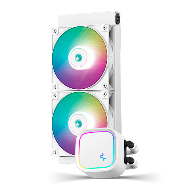 Ref. Líquida DEEPCOOL LE520 WHITE | 2 FANS, 3.27mmAq