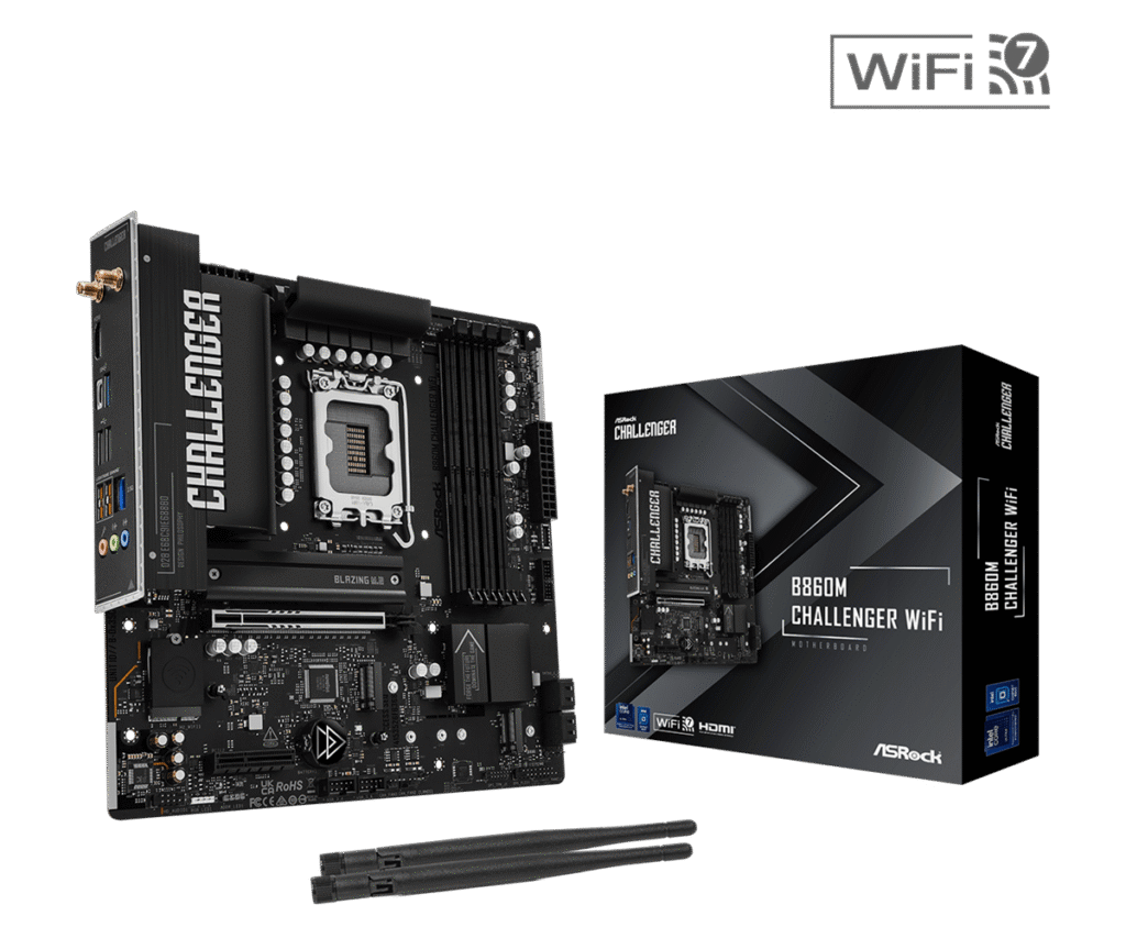 Placa base ASRock B860M Challenger WiFi | M-ATX, LGA1851, DDR5