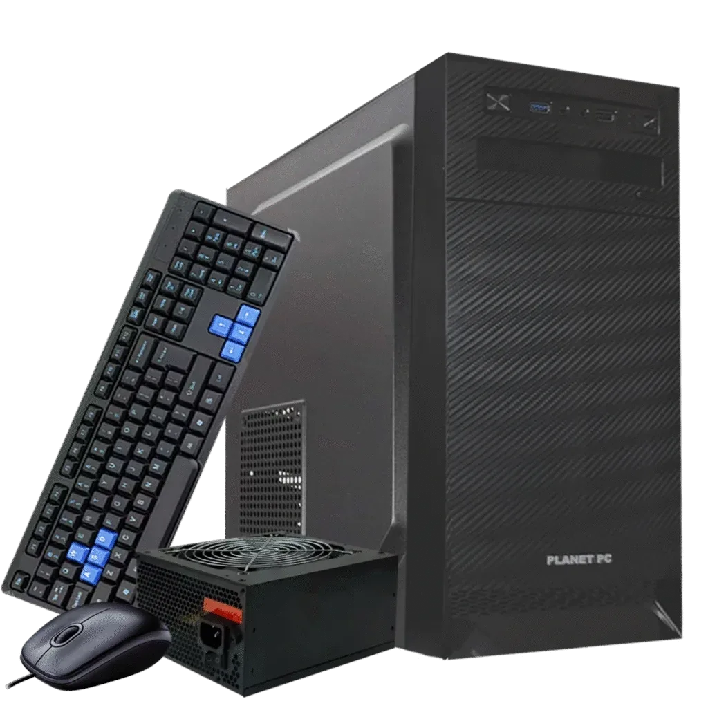 Combo PLANET PC PLC-043 (Gabinete + Fuente + Teclado + Mouse) | ATX, 1 FAN, 800W