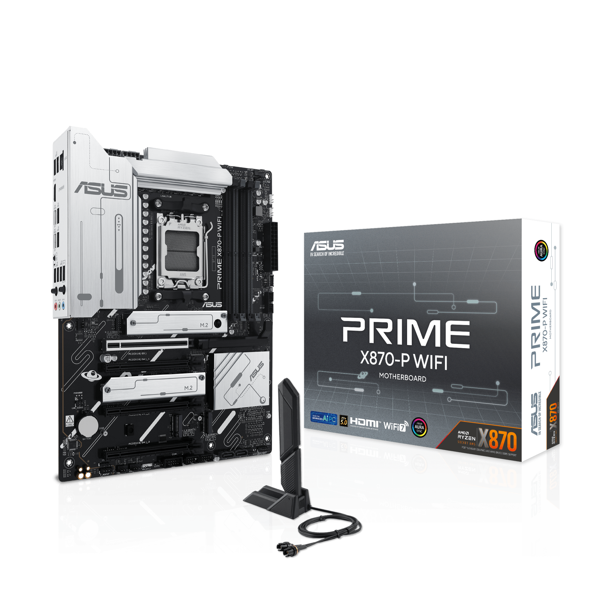 Placa Base ASUS Prime X870-P WiFi AMD  | ATX, AM5, DDR5