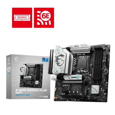 Placa Base MSI B760M GAMING PLUS WIFI | M-ATX, LGA1700, DDR5