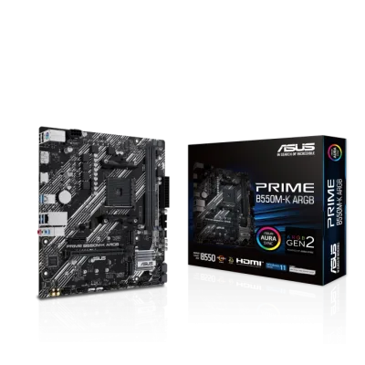 Placa Base AMD ASUS PRIME B550M-K ARGB | M-ATX, AM4, DDR4
