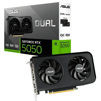 Tarjeta Gráfica ASUS DUAL RTX 5050 8GB | GDDR6, 2 FANS