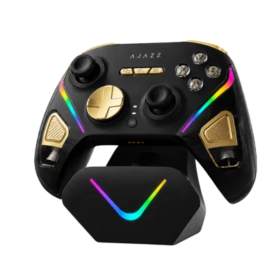 Mando AJAZZ GP100 BLACK/GOLD | D/X-Input, Tri-Mode (USB/2.4G-1K/BT), Hall Effect