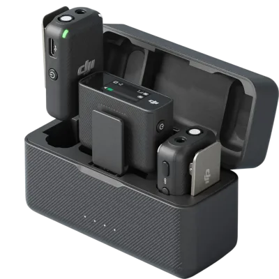 MICROFONO DJI Micrófono (2 TX + 1 RX + estuche de carga)