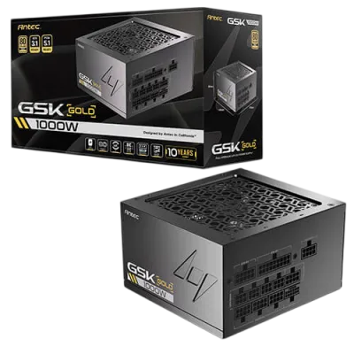 FUENTE DE PODER ANTEC GSK1000 EC | 1000W, MODULAR, 80+ GOLD