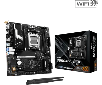 TARJETA MADRE ASROCK B850M-X WIFI R2.0 | M-ATX, AM5, DDR5