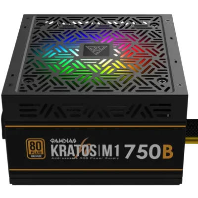 Fuente Real GAMDIAS KRATOS M1-750B | 750W, 80+BRONZE