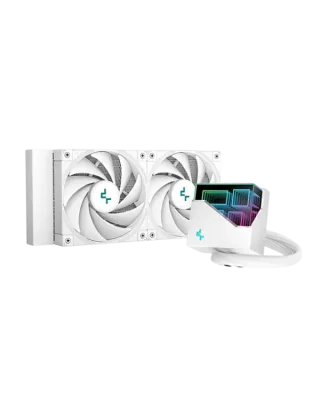 Ref. Líquida DEEPCOOL LT520 WHITE | 2 FANS, 3.27mmAq