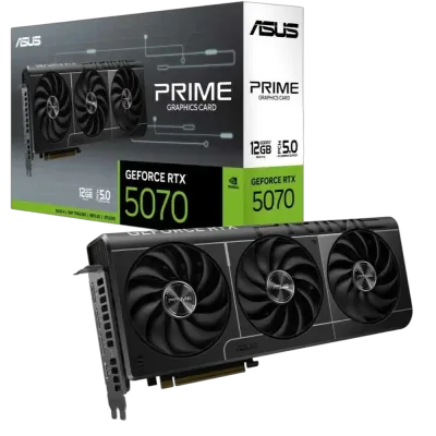 Tarjeta Gráfica ASUS PRIME RTX 5070 12GB | GDDR7, 3 FANS, 304mm