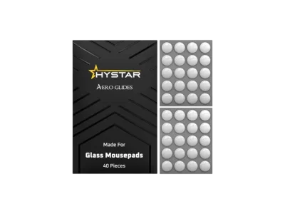 Hystar Aero Glides – Patines de ratón de 40 puntos para alfombrilla de mouse de vidrio