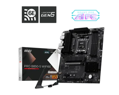 Placa Base MSI PRO B850-S | ATX, AM5 AMD Wi-Fi6E DDR5 Motherboard