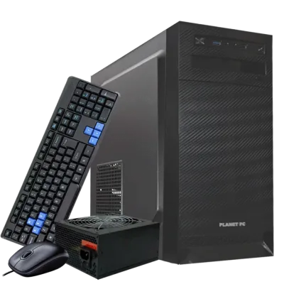 Combo PLANET PC PLC-043 (Gabinete + Fuente + Teclado + Mouse) | ATX, 1 FAN, 800W