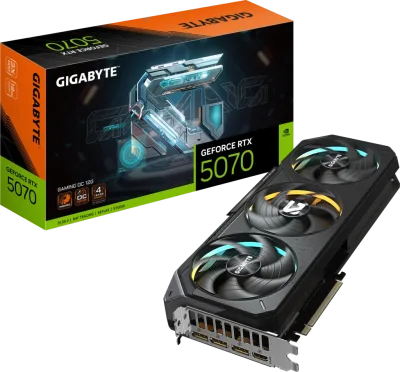 TARJETA GRAFICA GIGABYTE RTX 5070 GAMING OC 12GB, GDDR7, 3FANS