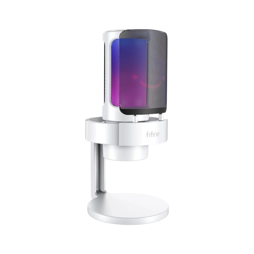 Micrófono FIFINE AMPLIGAME A8 WHITE | Cardiode, Single Mode (USB)