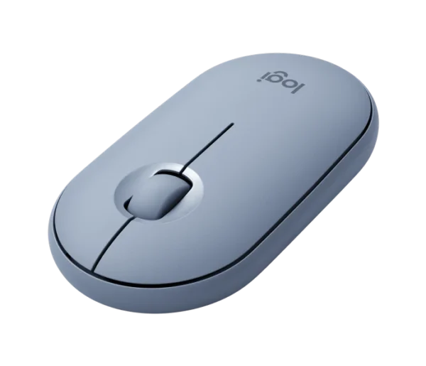 Mouse LOGITECH PEBBLE M350 BLUE/GRAY (Inalámbrico 2.4G & BT) - Image 2