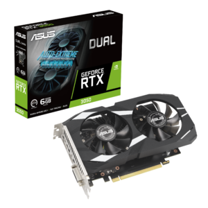Tarjeta Gráfica ASUS DUAL RTX 3050 OC EDITION 6GB | GDDR6, 2 FANS