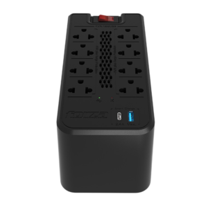 Estabilizador FORZA FVR-1222USB | 1200VA, 8x Tomas + 1x USB-A + 1x USB-C