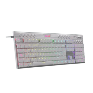 Teclado REDRAGON HORUS FULL SIZE WHITE K619 | Red Switch, Español