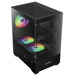 Gabinete GAMDIAS AURA GC9M ARGB | M-ATX, 3F