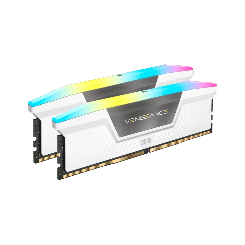 Ram CORSAIR VENGEANCE RGB WHITE 32GB | (2x16GB) DDR5-6000, CL36