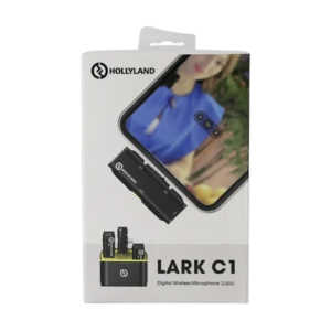 Micrófonos Lavalier HOLLYLAND LARK C1 DUO COOL BLACK | 2 TX + 1 RX, Single Mode (2.4G)