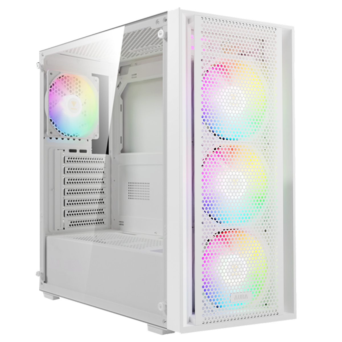 Gabinete GAMDIAS AURA GC2 ELITE WH V2 | ATX, 4F