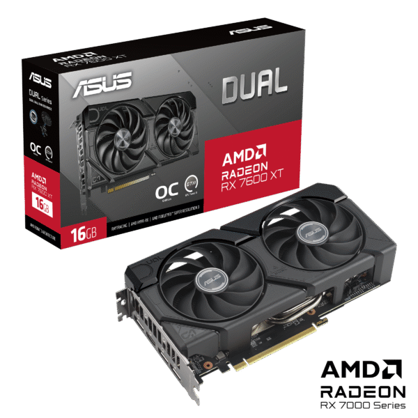TARJETA DE VIDEO ASUS DUAL RX7600XT O16G